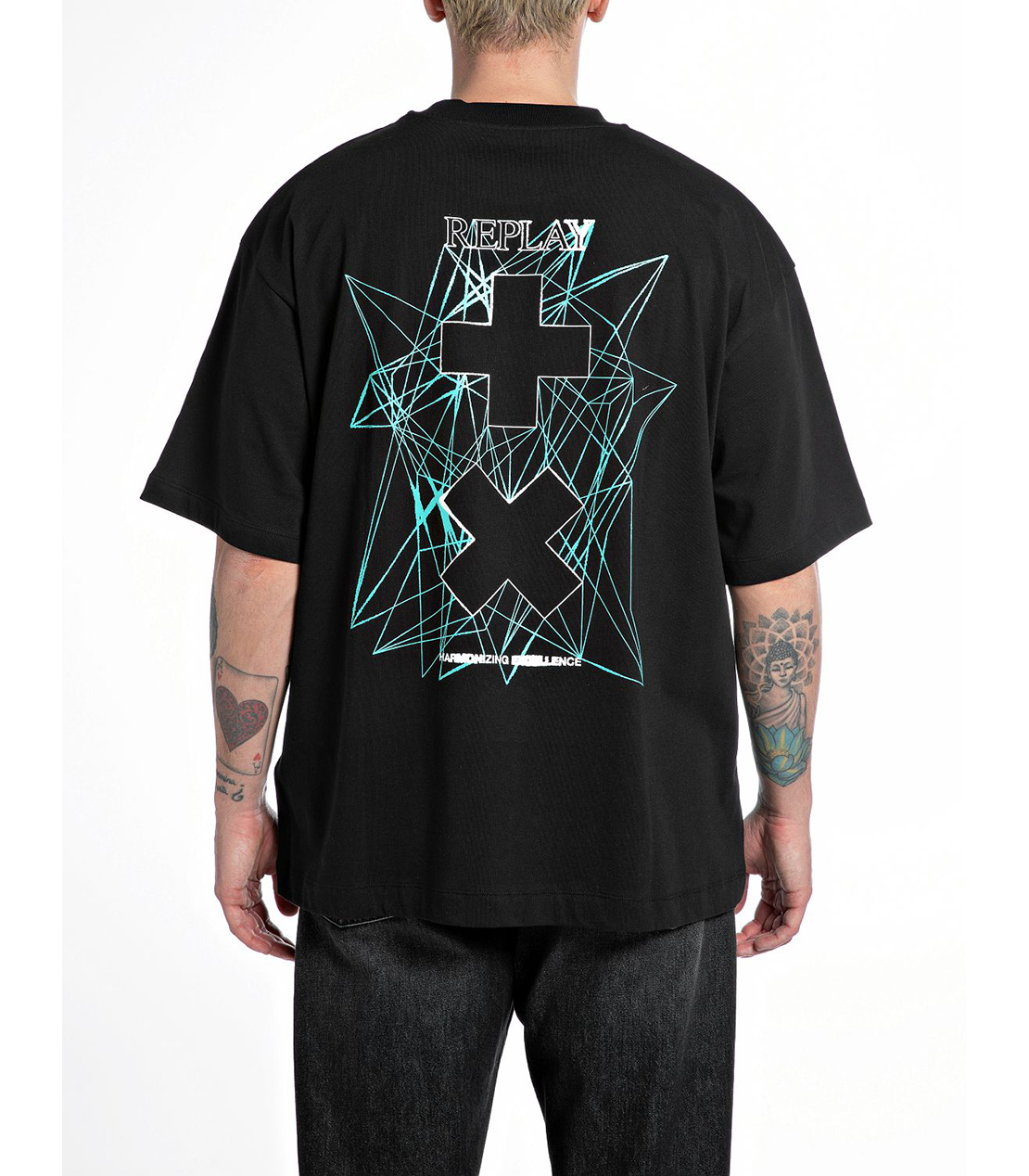 REPLAY X MAR＋IN GARRI&times; コラボTシャツ 詳細画像 ブラック 2